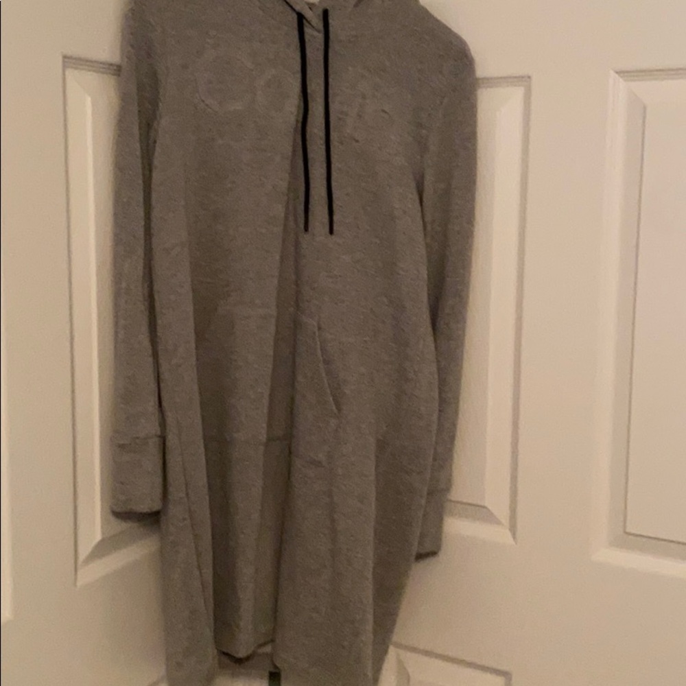 Calvin Klein Hoodie Dress- Gray